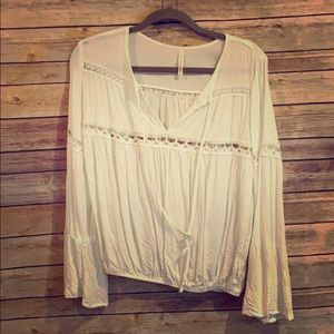 Cream color boho top